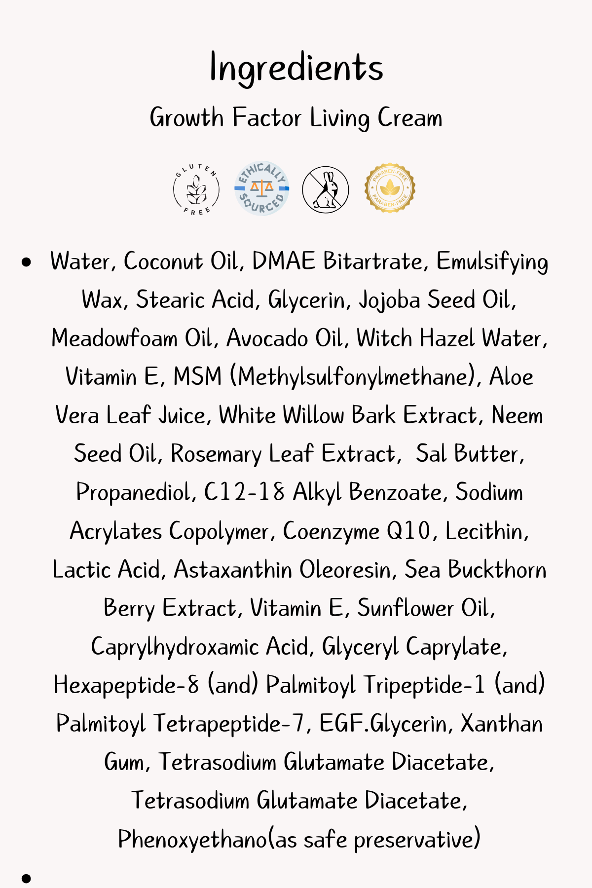 Natural Home Cells -Living Growth Factor Cream